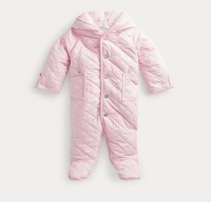 🩷HP RL NWT🩷 Baby Girl Pink 6m Fleece Lined Bunting. Adorable and Brand New!